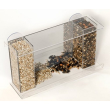 High Quality Acrylic Window Bird Feeder with Feed Tray